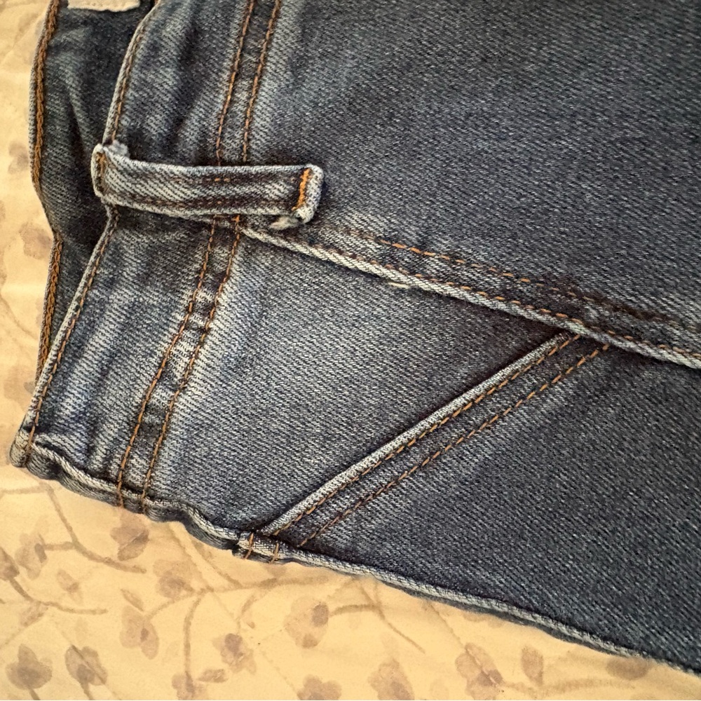 Cello Women's Mid-Blue High-Rise Flare Jeans exposed button fly raw hem sz 28 - Picture 9 of 14